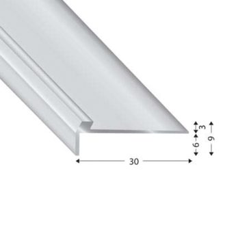 PROFIL STOP V=2,2 MM 270 CM SREBRN