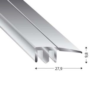 PROFIL ZAK DUO GRIP 28 MM 6-22 MM 90 CM JES
