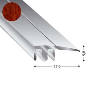 PROFIL ZAK DUO GRIP 28 MM 6-22 MM 270 CM MERBAU