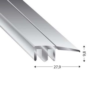 PROFIL ZAK DUO GRIP 28 MM 6-22 MM 90 CM ČEŠ